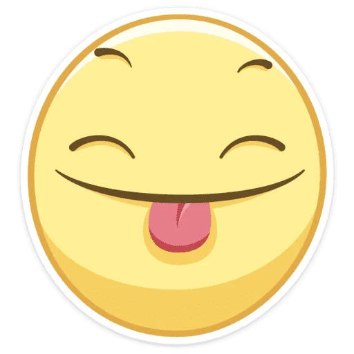 😝 Стикер «Смайлы» для Telegram