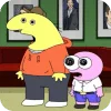 Стикер 50 😀 Набор эмоджи по мульту «Smiling Friends Задорные друзья»