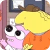 Стикер 49 😀 Набор эмоджи по мульту «Smiling Friends Задорные друзья»