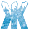 ❄️ Эмодзи «Снежные буквы - новогодние» для Telegram