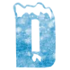❄️ Эмодзи «Снежные буквы - новогодние» для Telegram