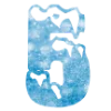🌨 Эмодзи «Снежные буквы - новогодние» для Telegram
