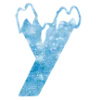 ❄️ Эмодзи «Снежные буквы - новогодние» для Telegram