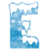 ❄️ Эмодзи «Снежные буквы - новогодние» для Telegram