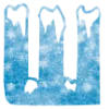 ❄️ Эмодзи «Снежные буквы - новогодние» для Telegram