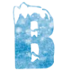 ❄️ Эмодзи «Снежные буквы - новогодние» для Telegram
