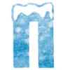 ❄️ Эмодзи «Снежные буквы - новогодние» для Telegram