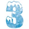 🌨 Эмодзи «Снежные буквы - новогодние» для Telegram