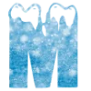 ❄️ Эмодзи «Снежные буквы - новогодние» для Telegram
