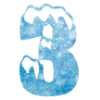 ❄️ Эмодзи «Снежные буквы - новогодние» для Telegram