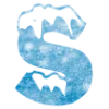 ❄️ Эмодзи «Снежные буквы - новогодние» для Telegram