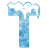 ❄️ Эмодзи «Снежные буквы - новогодние» для Telegram