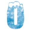 🌨 Эмодзи «Снежные буквы - новогодние» для Telegram