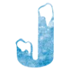❄️ Эмодзи «Снежные буквы - новогодние» для Telegram