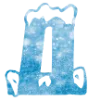 ❄️ Эмодзи «Снежные буквы - новогодние» для Telegram
