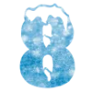 🌨 Эмодзи «Снежные буквы - новогодние» для Telegram
