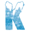 ❄️ Эмодзи «Снежные буквы - новогодние» для Telegram