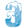 ❄️ Эмодзи «Снежные буквы - новогодние» для Telegram