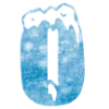 ❄️ Эмодзи «Снежные буквы - новогодние» для Telegram
