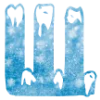 ❄️ Эмодзи «Снежные буквы - новогодние» для Telegram