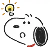 Стикер 10 Snoopy Drawn