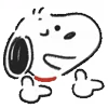 Стикер 12 Snoopy Drawn