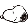 Стикер 42 Snoopy Drawn
