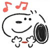 Стикер 8 Snoopy Drawn