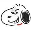 Стикер 22 Snoopy Drawn