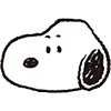 Стикер 45 Snoopy Drawn