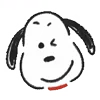 Стикер 2 Snoopy Drawn