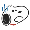 Стикер 17 Snoopy Drawn
