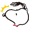 Стикер 48 Snoopy Drawn