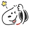 Стикер 4 Snoopy Drawn