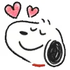 Стикер 3 Snoopy Drawn