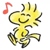 Стикер 35 Snoopy Drawn