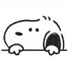 Стикер 13 Snoopy Drawn