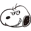 Стикер 54 Snoopy Drawn