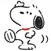 Стикер 26 Snoopy Drawn