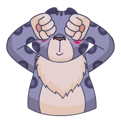 😳 Эмодзи «Snow Leopard» для Telegram