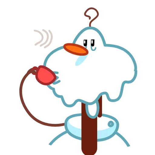 Стикер 29 Снеговичок - Snowman animated