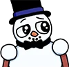 🧐 Эмодзи «SnowmanTick» для Telegram