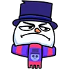 🌰 Эмодзи «SnowmanTick» для Telegram