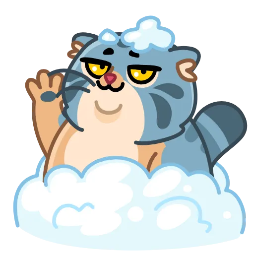 Стикер 5 Snow Manul