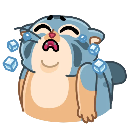 Стикер 9 Snow Manul