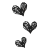 💕 Эмодзи «Чёрные новогодние буквы» для Telegram