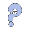 ❔ Эмодзи «Чёрные новогодние буквы» для Telegram