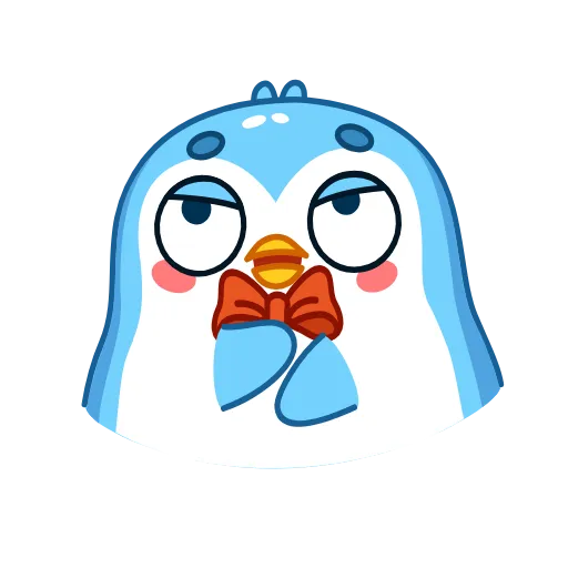 Стикер 8 👏 Пингвин Снежок / Snowy the Penguin