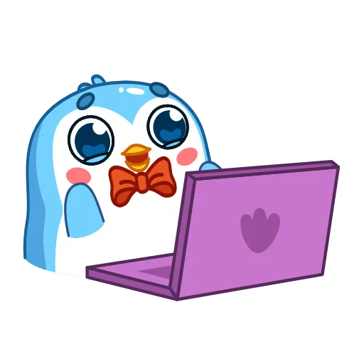 Стикер 16 👏 Пингвин Снежок / Snowy the Penguin