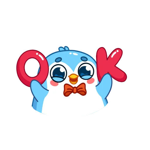 Стикер 4 👏 Пингвин Снежок / Snowy the Penguin